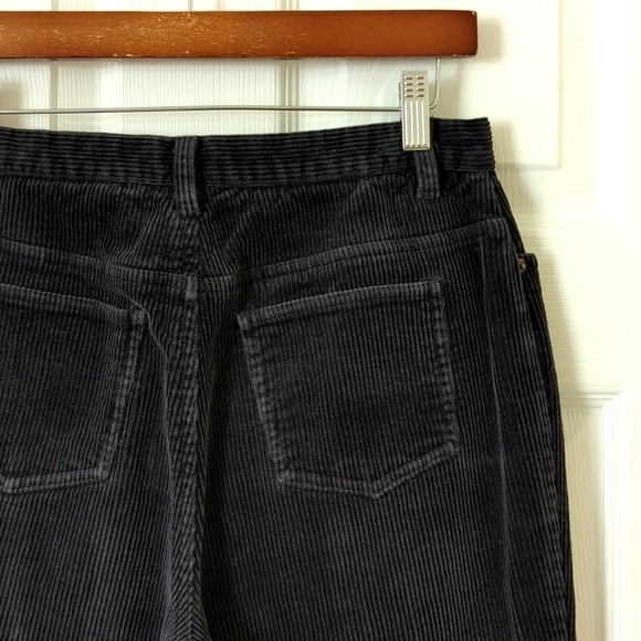 Valerie Stevens 90's Vintage Corduroy High Waisted Tapered Leg Pants Black 10P - Picture 12 of 13